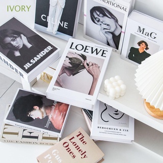 Ivory โมเดลหนังสือจําลอง สไตล์โมเดิร์น สําหรับตกแต่งบ้าน โรงแรม