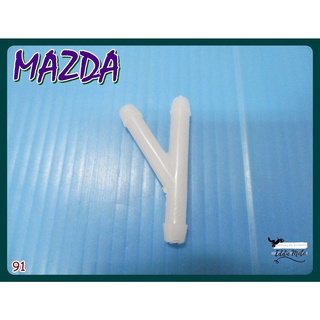 MAZDA THREE WAY JOINT SPRINKLER (Type Y) PLASTIC "WHITE" (1 PC.) (91)  // ข้อต่อทางฉีดน้ำฝน ทั่วไป (ตัว Y) สีขาว (1 ตัว)