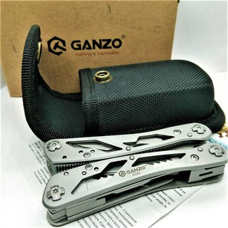 เครื่องมือเอนกประสงค์ (multi tool) Ganzo G202 (silver) 26 in 1 พร้อมเคส