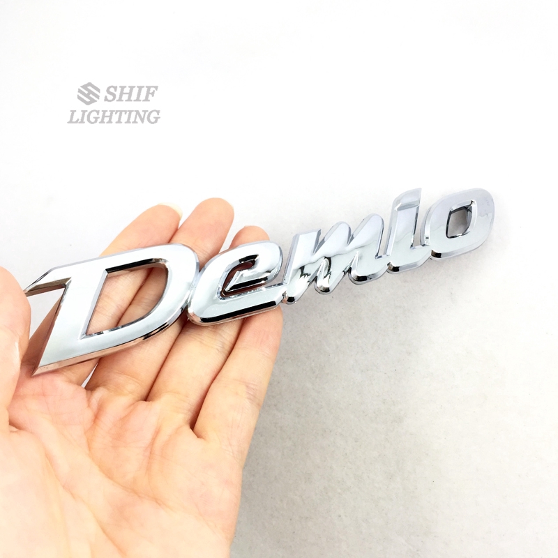 สติ๊กเกอร์ลายโลโก้ 1 x ABS Chrome demio สำหรับ Mazda demio