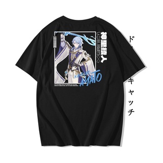 [100% Cotton] เสื้อยืด พิมพ์ลาย Kamisato AYATO GENSHIN IMPACT | เสื้อเชิ้ต ลายการ์ตูนอนิเมะ | เสื้อยืดลําลอง ผ้าฝ้าย 100