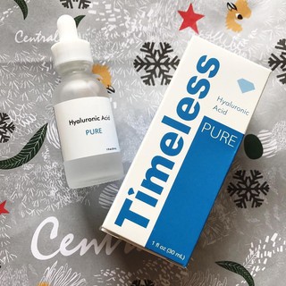 Timeless Hyaluronic Acid Pure 100% ช่วยเติมความชุ่มชื่นและกักเก็บน้ำภายในผิวด้วยไฮยารูลอนเข้มข้น 30ml