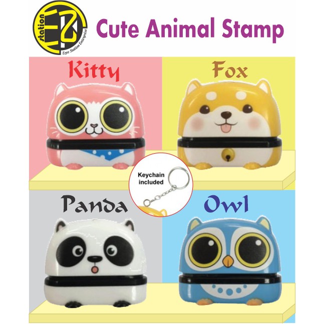 🌟🌟🌟ใหม่ ใหม่🌟🌟🌟 STAMP COP NAMA CUTIES ANIMAL WITH KEYCHAIN (NURSE, SCHOOL, KIDS)