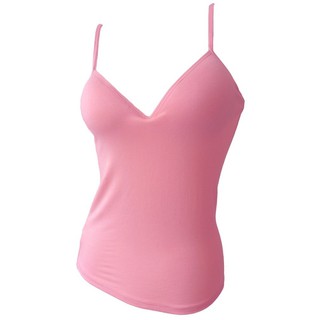 Anda Zcret Bra เสื้อชั้นในสายเดี่ยว บราในตัว Sexy Bra Top (สีชมพู)