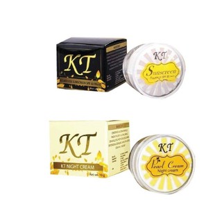 ครีมKT ( KT Nigth​ Cream/ KT Mousse​ Sunscreen​) ครีมเคที ครีมกลางคืน/ ครีมกันแดดเคที กันแดดKT [ขนาด​ 10 กรัม]​