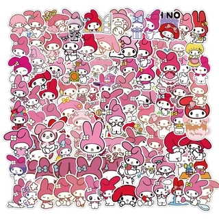 ✨พร้อมส่ง✨SANRIO My Melody sticker มาย เมโลดี้ สติกเกอร์กันน้ำรูปแบบที่แตกต่างกัน 50-100ชิ้น