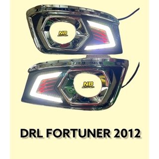 ไฟเดไลท์ ฟอร์จูนเนอร์ fortuner 2012 2013 2014 ฝาครอบตัดหมอก มีไฟเดไลท์ led แสงขาว