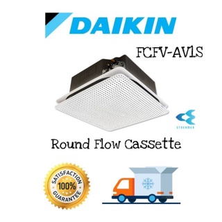 🔥 Daikin แอร์สี่ทิศทาง FCFV Series Round Flow Cassette ฟอกอากาศ Streamer + PM2.5