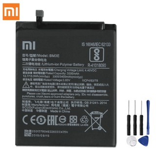 แบตเตอรี่ BM3E สำหรับ Xiao Mi 8 Mi 8 M8 BM3E ของแท้เปลี่ยนแบตเตอรี่ 3400mAh เครื่องมือฟรี