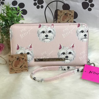 Betsey Johnson เวสไฮแลนด์ ไวท์เทอเรีย เวสตีี้ กระเป๋าสตางค์ นำเข้าจากอเมริกา West Highland White Terrier wallet