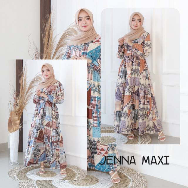 Jenna MAXI DRESS 4 COLORS (อ่าน Caption first sis)