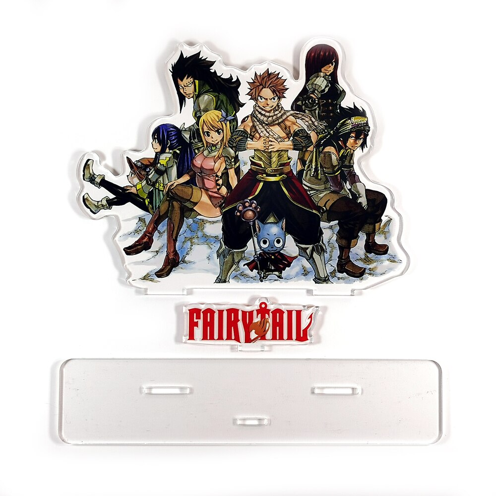 Fairy Tail Union Group Natsu Lucy Erza Gray Wendy Laxus Happy Acrylic Stand Figure Model Desk Decoration Toy 162