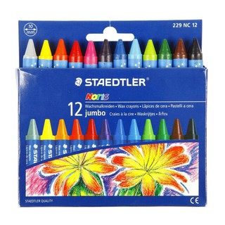 สีเทียน ธรรมชาติ Staedtler Jumbo 12 สี (แพคละ12กล่อง)