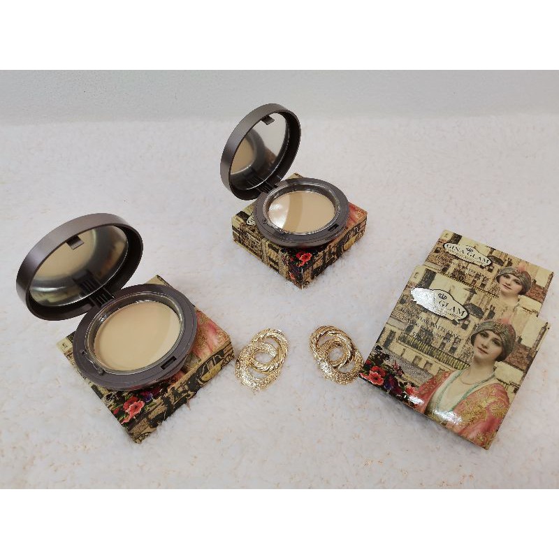 แป้งพัฟ​ของแท้​ จีน่าเกลม​ GINA​GLAM.ผสมรองพื้น​ No.1