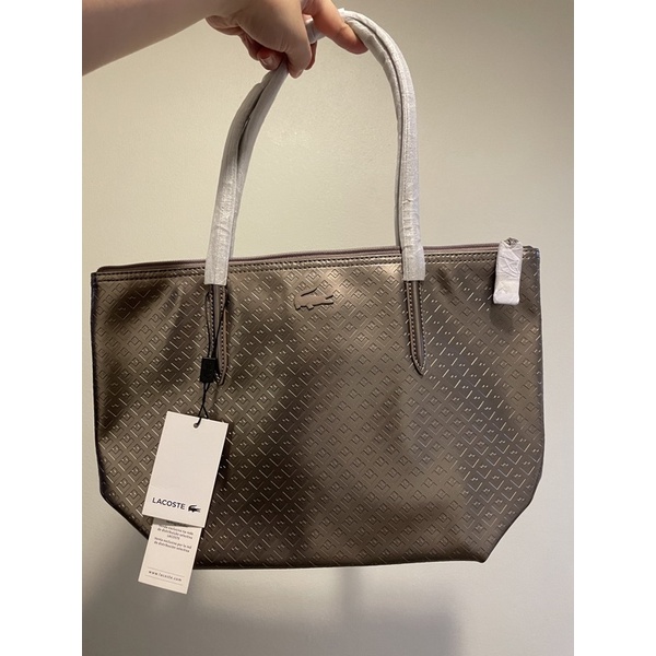 lacoste cinder tote shoulder bag ใหม่แท้จากkingpower ❤️‍🔥กระเป๋าแบรนด์เนม shoulder bag