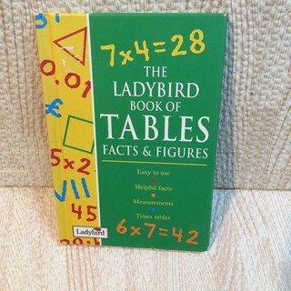 THE LADYBIRD BOOK of TABLES หนังสือกิจกรรมปกแข็งเล่มเล็ก(มือสอง)