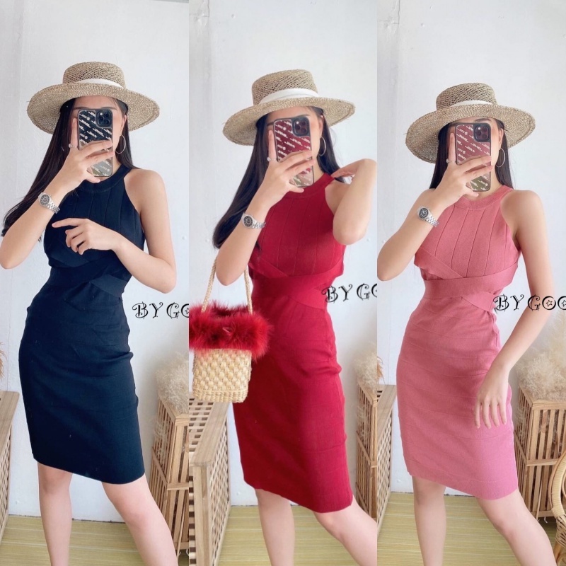 SpinnyHouse เดรส ผ้าไหมพรม ทอละเอียด ครบสูตร เรียบหรูเริ่ดไฮโซ รุ่น แซกมะนาวเปรี้ยว E201A