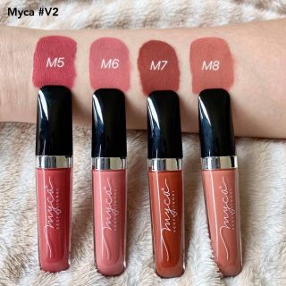 Myca Lipstick matte Set พร้อมส่ง 2 โทน V1 และ V2 ติดทนกันน้ำ