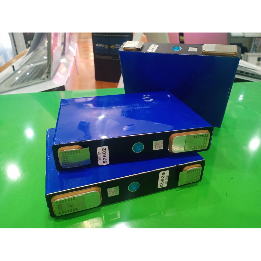 Batteryแบตเตอรี่ ลิเธียม ฟอสเฟต Lithium Phosphate Lifepo4 3.2V 52 AHเหมาะนำไปใช้งานโซลาร์เซลล์, รถไฟ