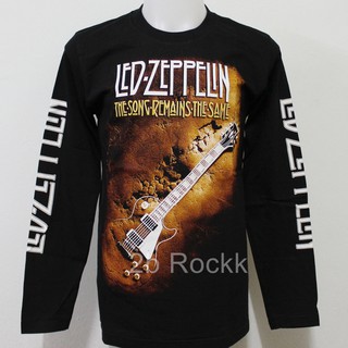 เสื้อวง LED ZEPPELIN เสื้อยืด เสื้อ แขนยาว เลด เซพเพลิน L26 Size ยุโรป