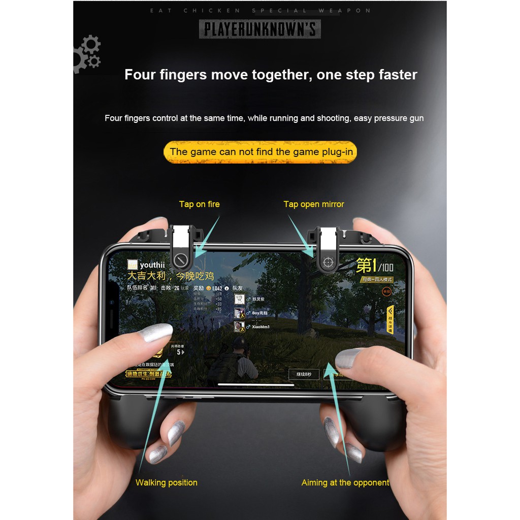 เกมแพด:UBG Mobile Game Controller Gamead Joystick for hone Trigger Aim ...