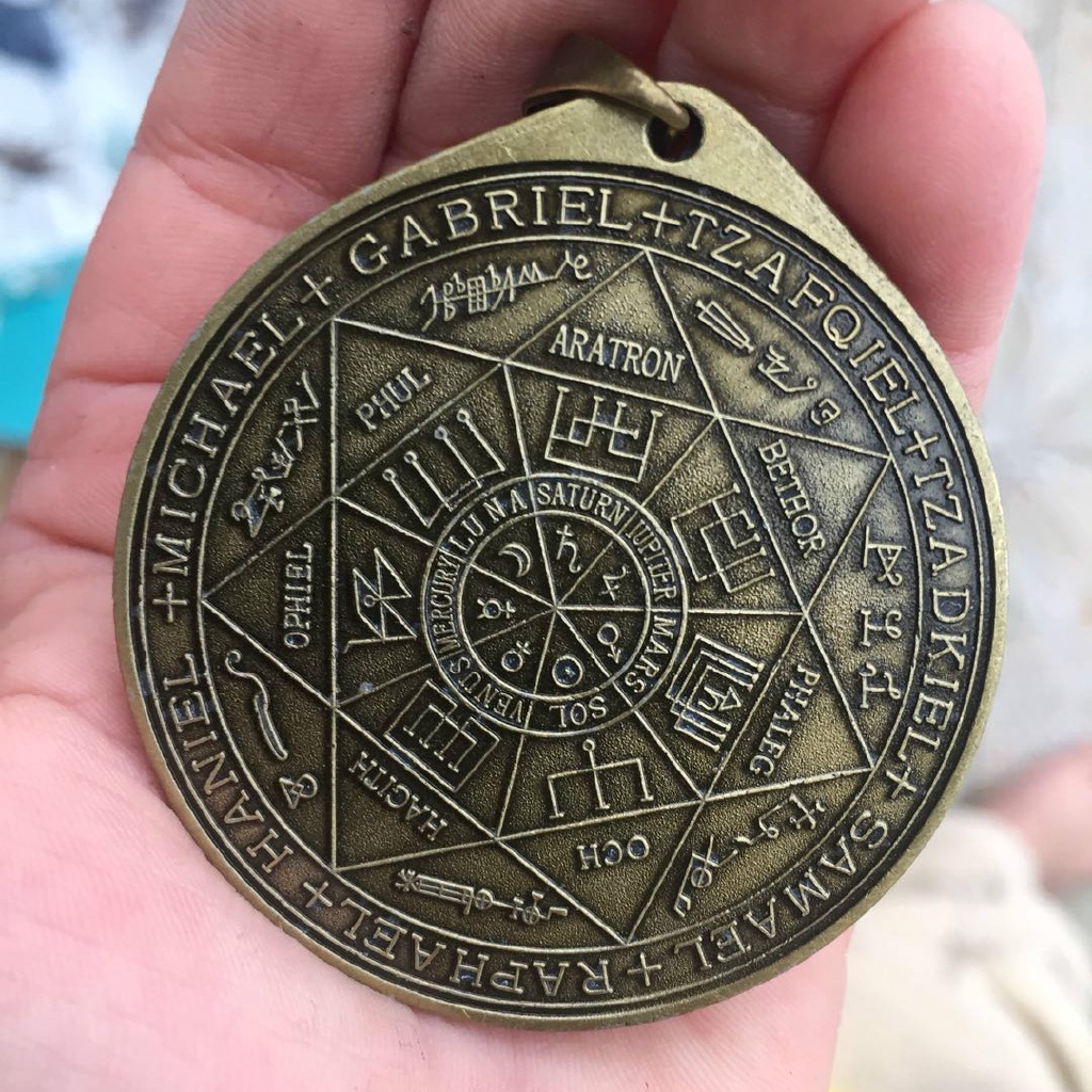 Ars Goetia Sitri ทองเหลือง 52 มม. สร้อยคอจี้เสน่ห์โชค