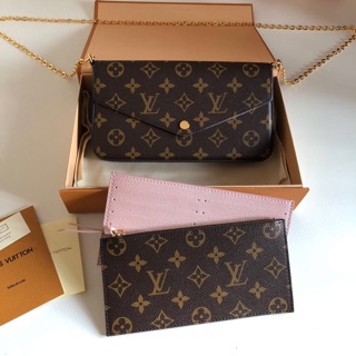 [ทักแชทก่อนสั่งซื้อ] LV Louis vuitton รุ่น FELICIE POCHETTE สินค้าจริงตามรูป หนังแท้