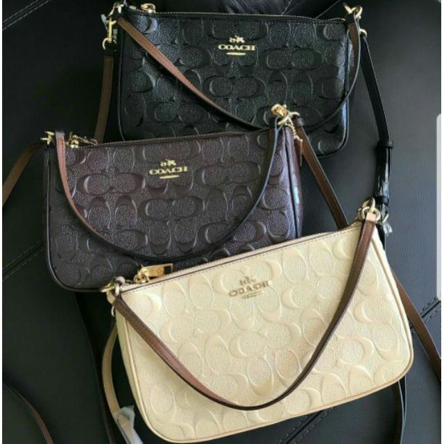 Coach pouch หนังแก้ว F56518 แท้