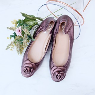 Woo Dahlia Ballerina Shoe รองเท้าหนังแกะส้นแบน รุ่นขายดีที่สุด