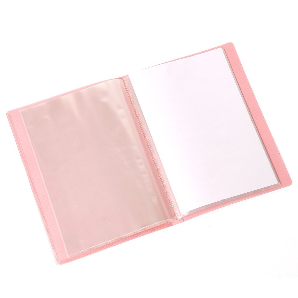 แฟ้มโชว์เอกสาร 9084- A4 (20 ซอง/เล่ม) Flamingo ขนาด 23.8 × 31 ซม. ( A4 ) ** สอดปกด้านหน้าได้ ** - รูปที่ 2