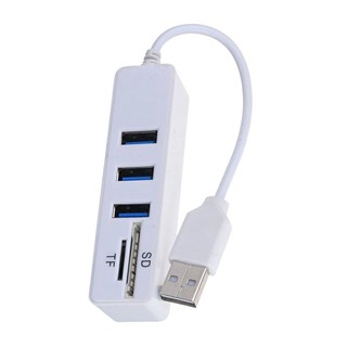 USB 2.0 HUB Splitter+Card Reader for SD TF Micro SD for PC Laptop Peripherals Accessories