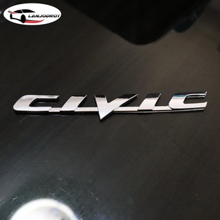 โลโก้ CIVIC สีโครเมี่ยม สำหรับ CIVIC ไฟท้ายกลม ไฟแปดเหลี่ยม 2006 - 2014