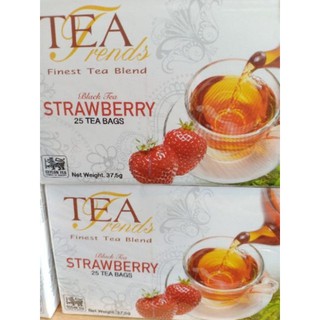 TEA FRENDS Strawburry ทีเฟรนด์ สตอร์วเบอรี่ ชากลิ่นสตอร์วเบอรี่ บรรจุ 25ซอง