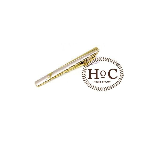 Houseofcuff Pin Tie Clip Tie PIN TIE GOLD SILVER BEZEL 08