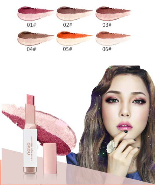NOVO Color Eye Shadow Stick Double colors tonycosmetics ThaiPick