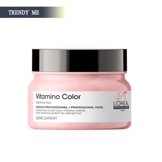 (ใช้โค้ด INCLS22 ลด 50% สูงสุด 100) Loreal Serie Expert Resveratrol Vitamino Color Masque 250ml. มาส์กบำรุงเส้นผมทำสี