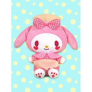 ตุ๊กตา My Melody มายเมโลดี้ ชุดเมด ร้านขนม ซานริโอ้ Sanrio ของแท้ สีชมพู  มีวางขายที่ญี่ปุ่นเท่านั้น น่ารัก น่ากอด 20 ซม