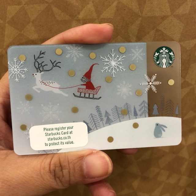 Starbucks card การ์ดเปล่าไม่ขูดพิน