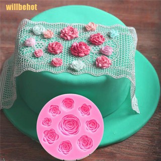 (Kitchenware) Willbehot 1 x ซิลิโคนลายดอกไม้