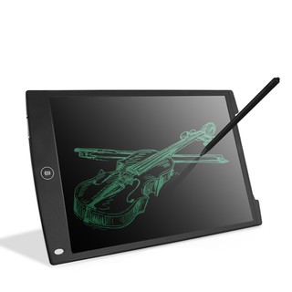 กระดานเขียนแล้วลบง่าย LED สีดำ E-note Paperless LCD Writing Tablet