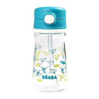 BEABA กระติกน้ำหัดดื่ม 350 ml Straw cup 350 ml -  DARK BLUE