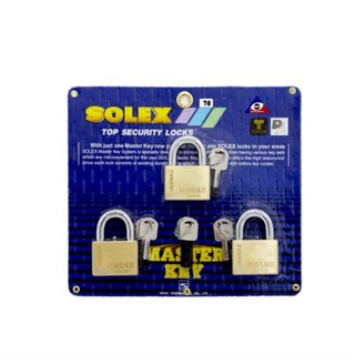 กุญแจมาสเตอร์คีย์ master key ชุด3ตัว #35-40-45-50mm สั้น/ยาว solex