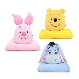 Disney ลิขสิทธิ์แท้ หมอนผ้าห่ม Pooh / Piglet / Eeyore / Tigger : Sweet (Winnie the pooh)