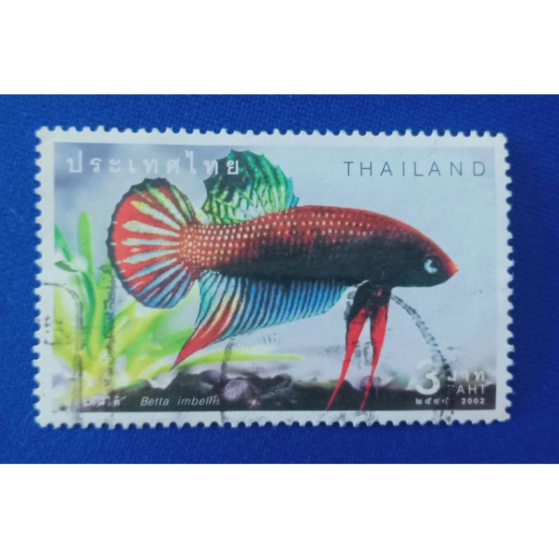 (15) แสตมป์ชุดปลากัดไทย  ปลาสวยงาม ปี 2545