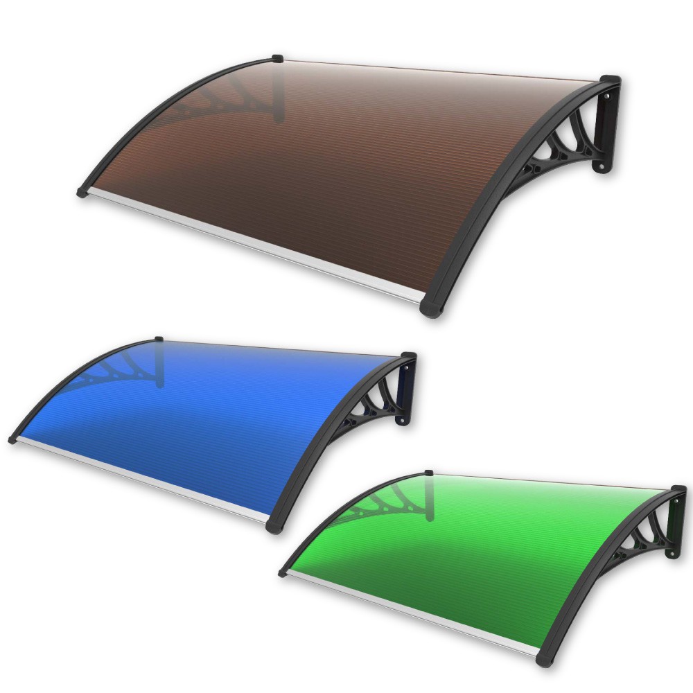 กันสาด โพลีคาร์บอเนต ขนาด 60 x 100 cm. และ 100X150 Cm. หลังคากันสาดกลางแจ้ง กันสาดบ้าน กันสาดหน้าต่า