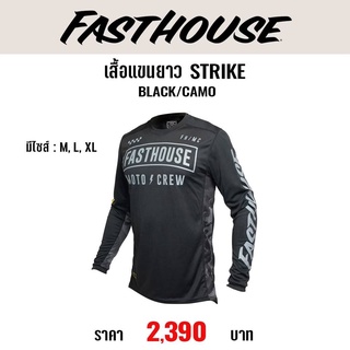 เสื้อแขนยาว FASTHOUSE STRIKE BLACK/CAMO