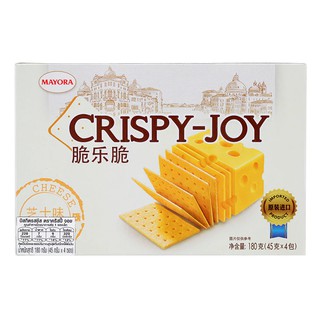 คริสปี้จอยชีสแครกเกอร์ 180กรัม Crispy Joy Cheese Crackers 180g.