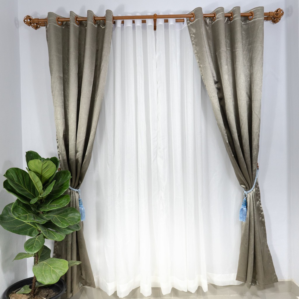 ผ้าม่านตาไก่สำเร็จรูป หน้าต่าง ประตู กันแสงUV ผ้าแบรนด์ VC fabricแท้100% สั่งทำได้ด้วยนะ