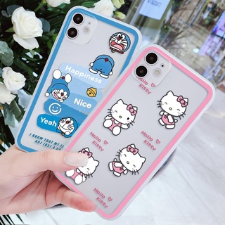 เคสนิ่ม VIVO V23E V23 V21E V21 V20 Pro SE V19 V17 Pro V15 V11i V11 V9 เคสแบบด้าน เคสโทรศัพท์ TPU ฮัลโหลคิตตี้ โดเรม่อน