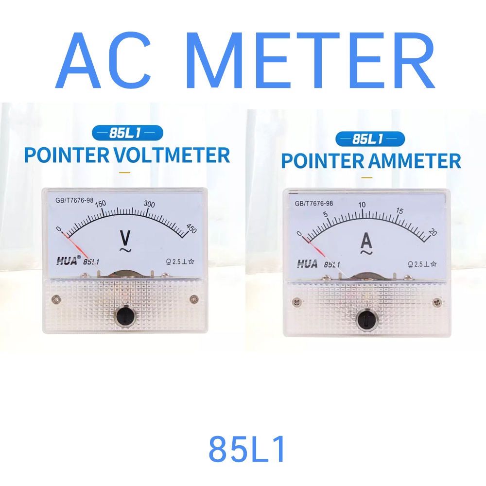 AC มาตรวัด แอมมิเตอร์ โวล์ลมิเตอร์ มิเตอร์ แบบอนาล็อก 85L1 AC